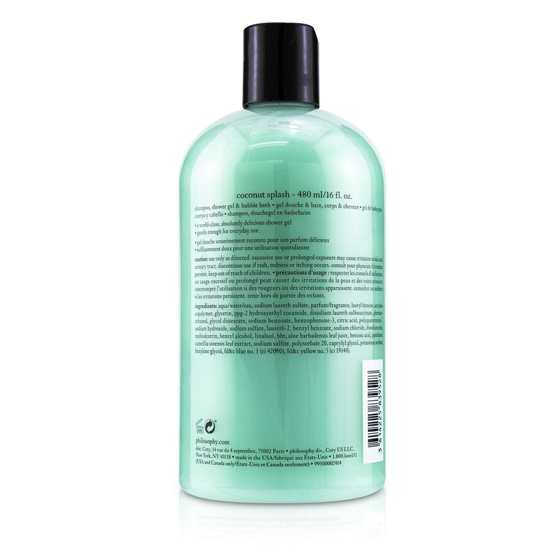 Philosophy Coconut Splash Shampoo, Shower Gel & Bubble Bath 