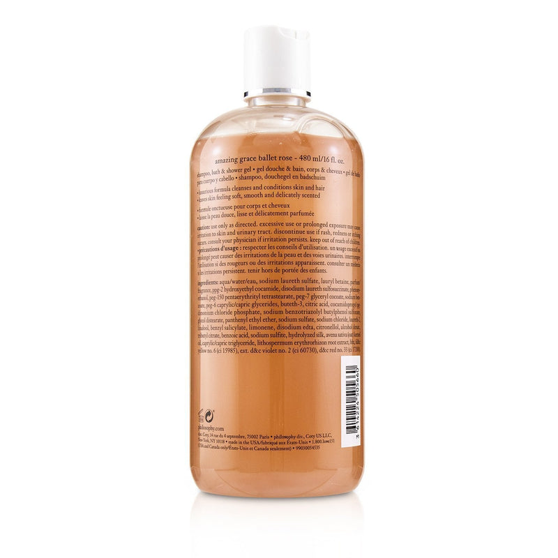 Philosophy Amazing Grace Ballet Rose Shampoo, Bath & Shower Gel 