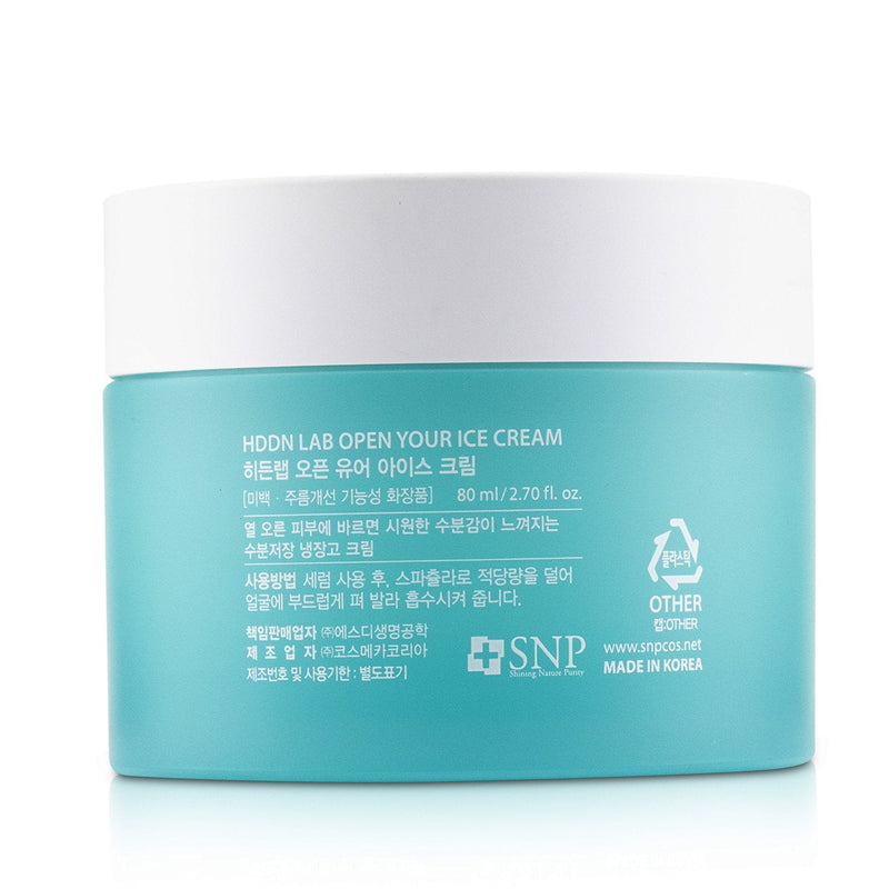 SNP Hddn=Lab Open Your Ice Cream (Soothing & Cooling Icy Face Cream) 