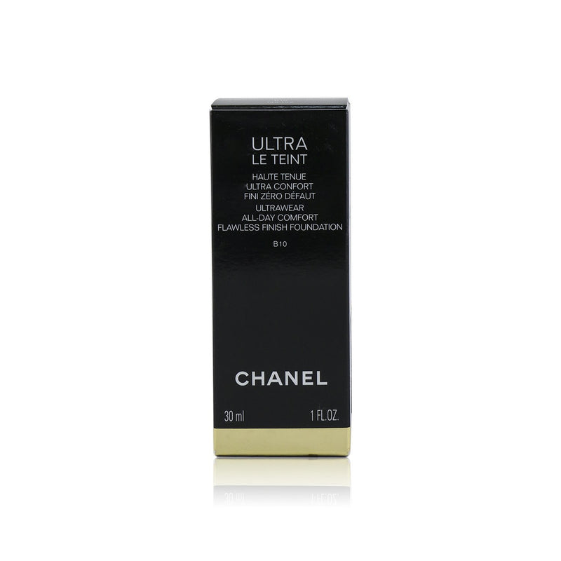 Chanel Ultra Le Teint Ultrawear All Day Comfort Flawless Finish Foundation - # B10  30ml/1oz