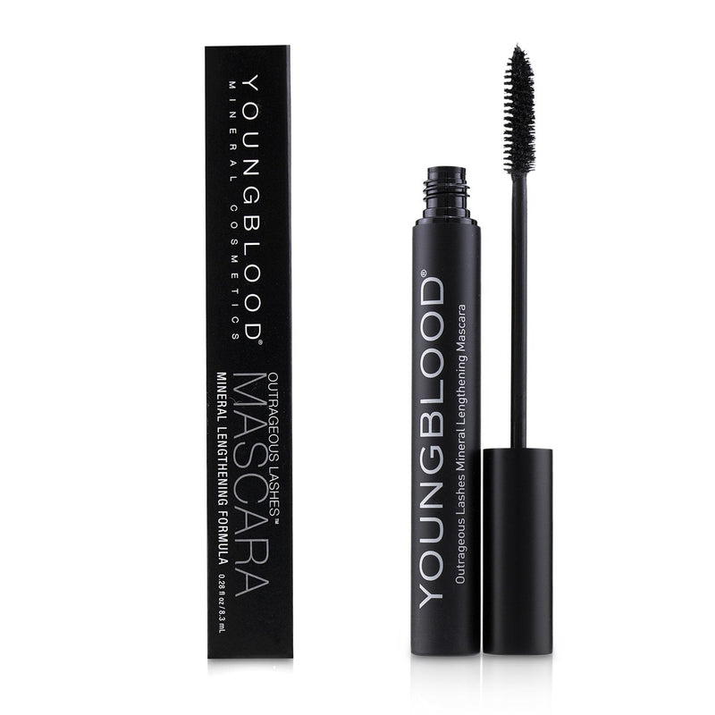 Youngblood Outrageous Lashes Mineral Lengthening Mascara - # Blackout (Box Slightly Damaged) 