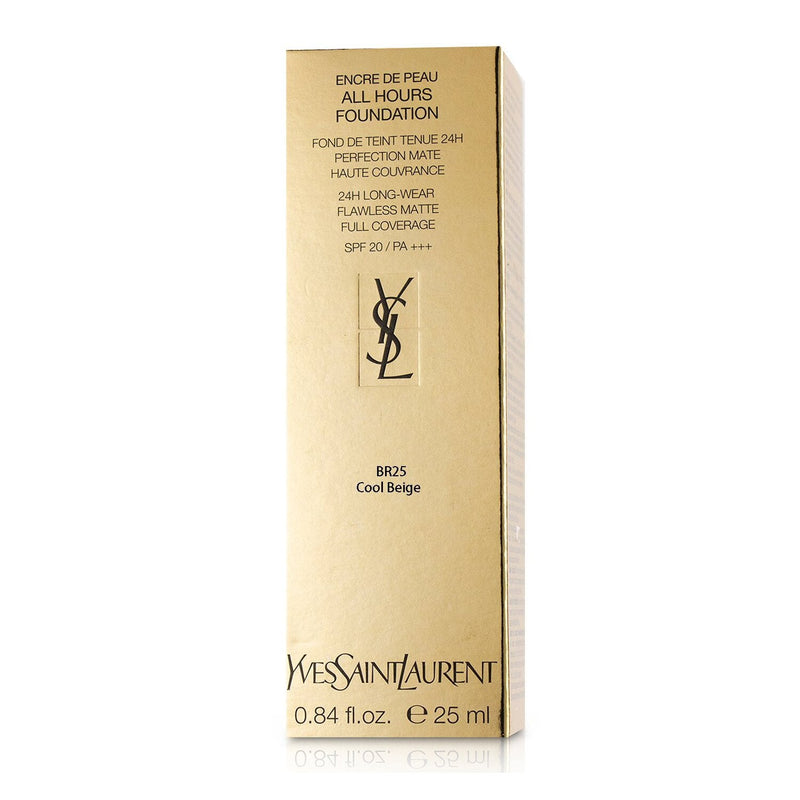 Yves Saint Laurent All Hours Foundation SPF 20 - # BR25 Cool Beige  25ml/0.84oz