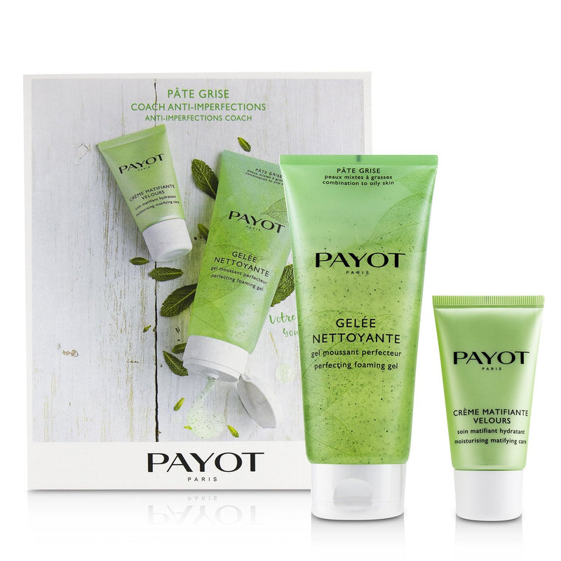 Payot Pate Grise Anti-Imperfections Coach Kit : 1x Foaming Gel 200ml + 1x Moisturising Matifying Care 50ml 