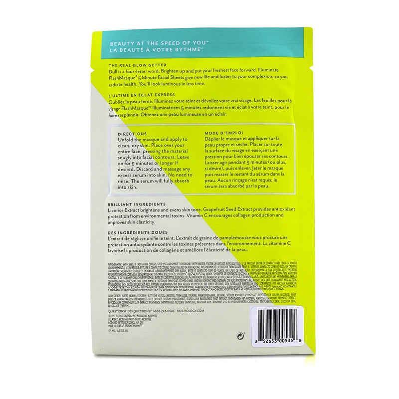 Patchology FlashMasque 5 Minute Sheet Mask - Illuminate 