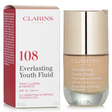 Clarins Everlasting Youth Fluid Illuminating & Firming Foundation SPF 15 - # 108 Sand  30ml/1oz