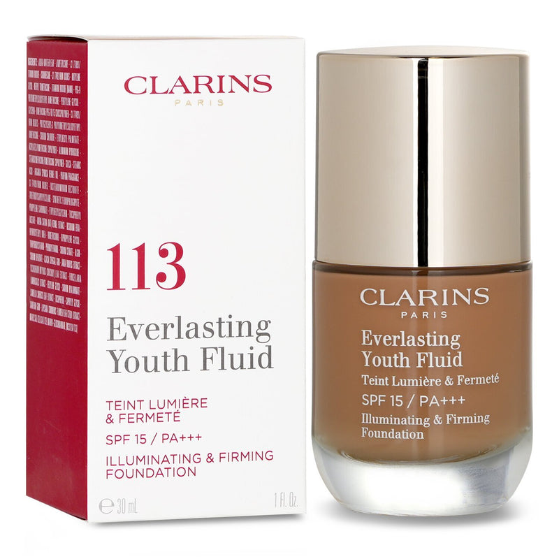 Clarins Everlasting Youth Fluid Illuminating & Firming Foundation SPF 15 - # 113 Chestnut  30ml/1oz