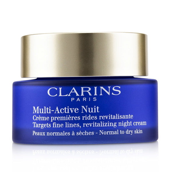 Clarins Multi-Active Night Targets Fine Lines Revitalizing Night Cream - For Normal to Dry Skin (Box Slightly Damaged)  50ml/1.6oz