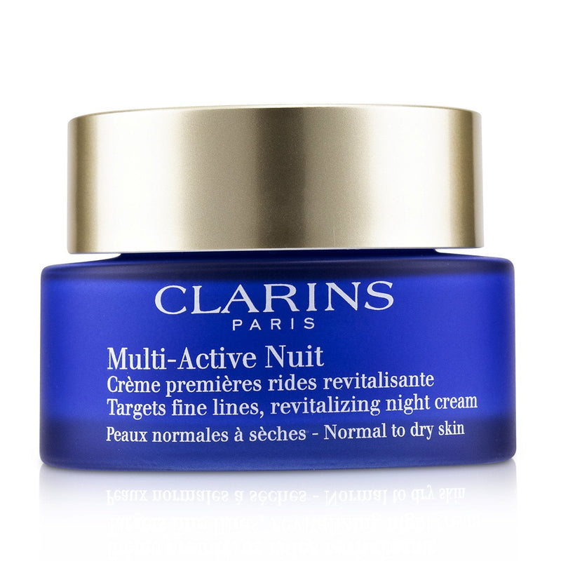 Clarins Multi-Active Night Targets Fine Lines Revitalizing Night Cream - For Normal to Dry Skin (Box Slightly Damaged)  50ml/1.6oz