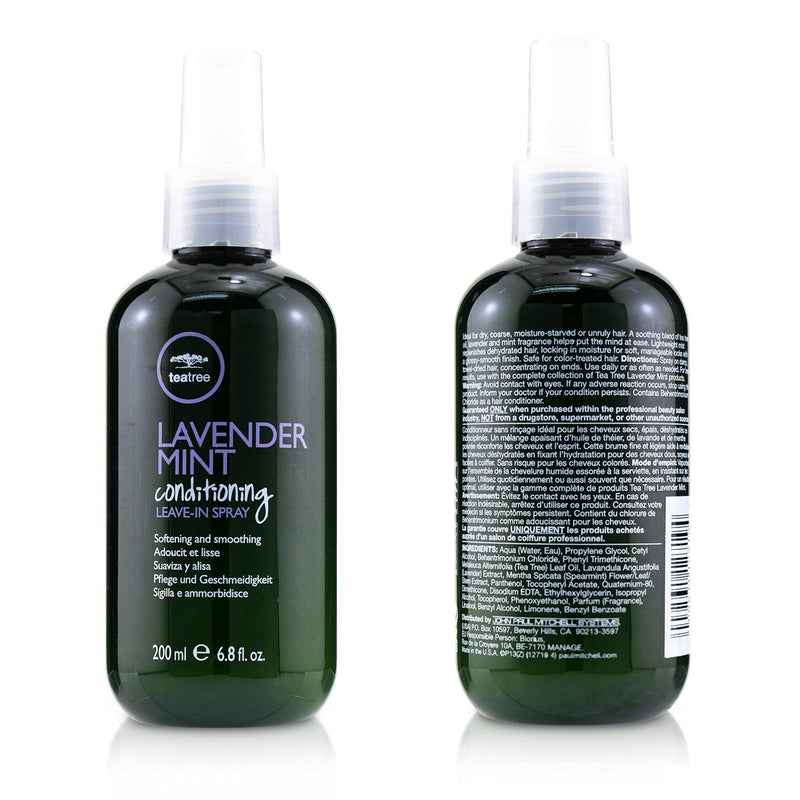 Paul Mitchell Tea Tree Lavender Mint Conditioning Leave-In Spray (Softening and Smoothing)  200ml/6.8oz