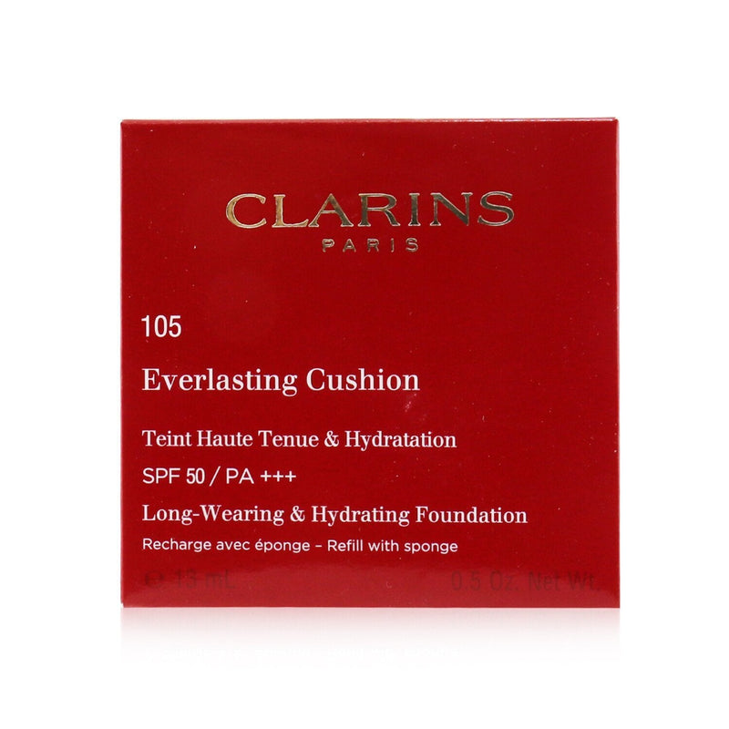 Clarins Everlasting Cushion Foundation Refill SPF 50 - # 105 Nude  13ml/0.5oz