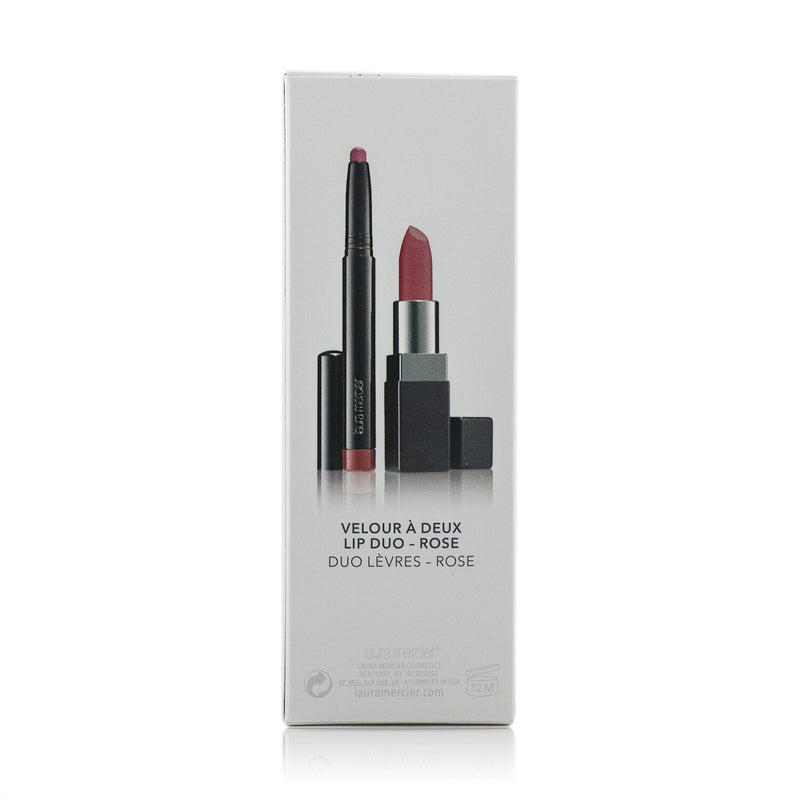 Laura Mercier Velour A Deux Lip Duo (2x Lipstick) - Rose 