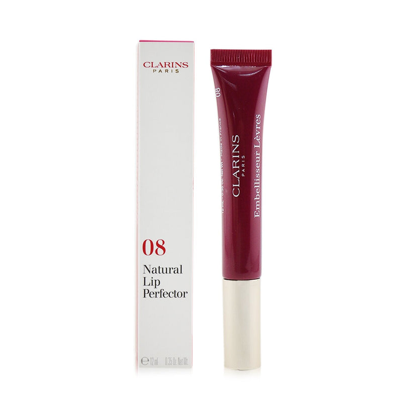 Clarins Natural Lip Perfector - # 08 Plum Shimmer  12ml/0.35oz