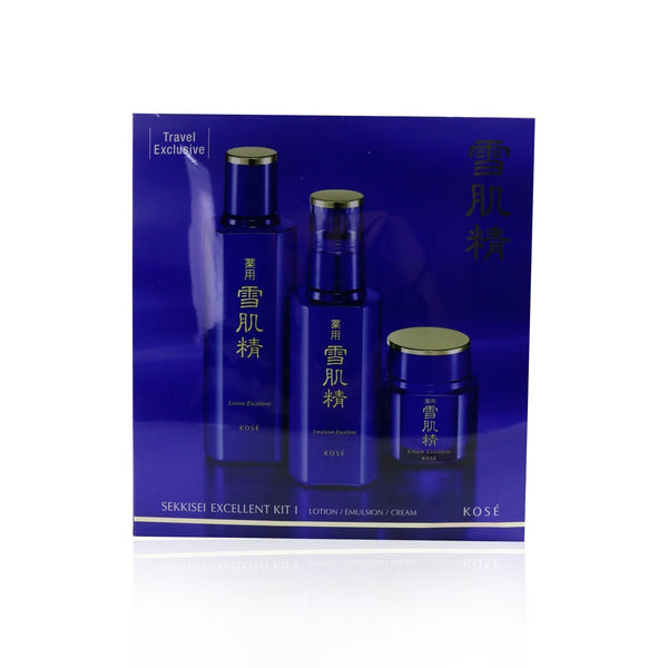 Kose Sekkisei Excellent Kit I: Lotion Excellent 200ml + Emulsion Excellent 140ml + Cream Excellent 50g 