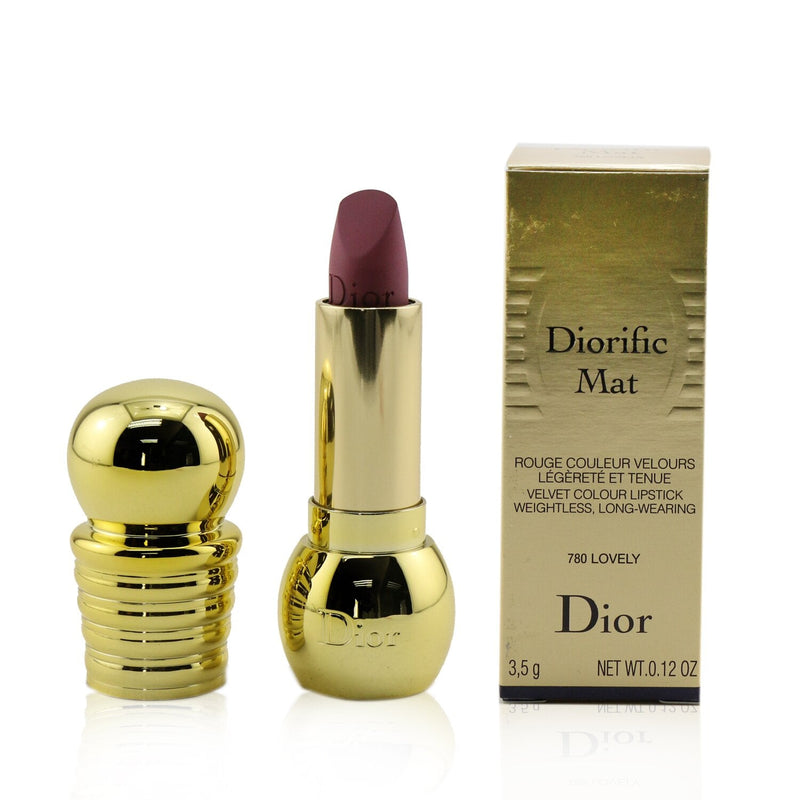 Christian Dior Diorific Mat Velvet Colour Lipstick - # 780 Lovely  3.5g/0.12oz