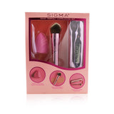 Sigma Beauty 3DHD Perfect Complexion Set (1x Blender, 1x Kabuki Brush, 1x Bag)  2pcs+1bag