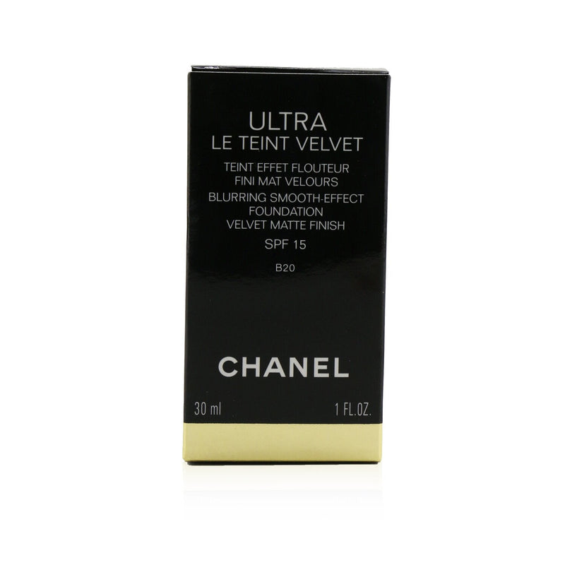 Chanel Ultra Le Teint Velvet Blurring Smooth Effect Foundation SPF 15 - # B20 (Beige) 