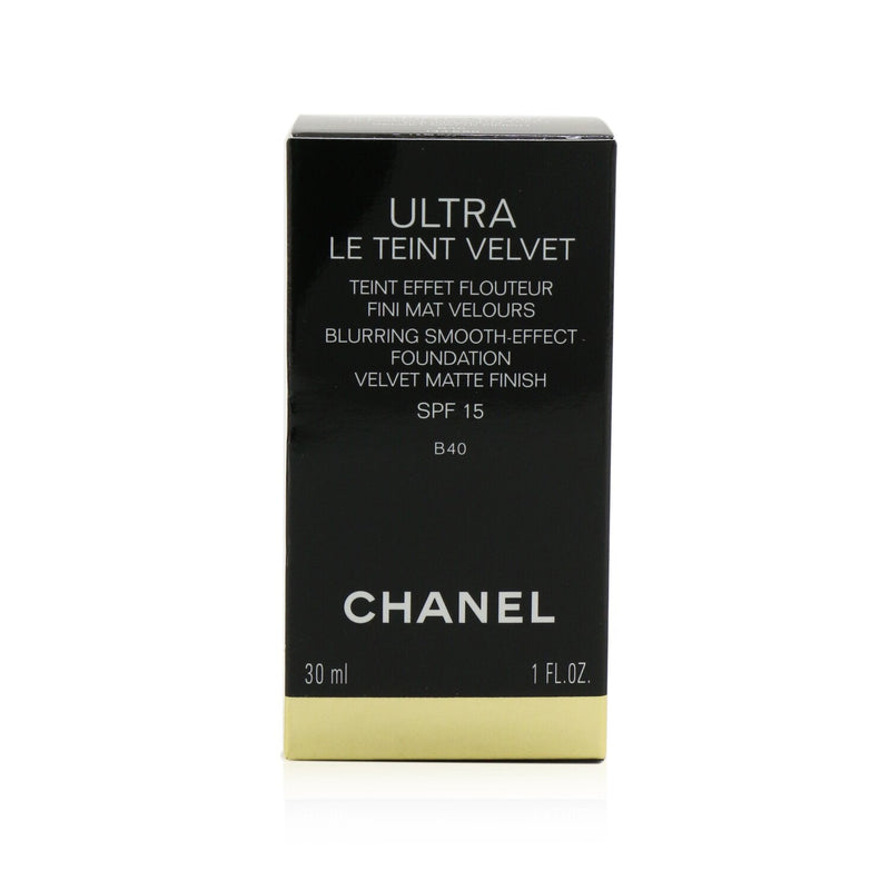 Chanel Ultra Le Teint Velvet Blurring Smooth Effect Foundation SPF 15 - # B40 (Beige) 