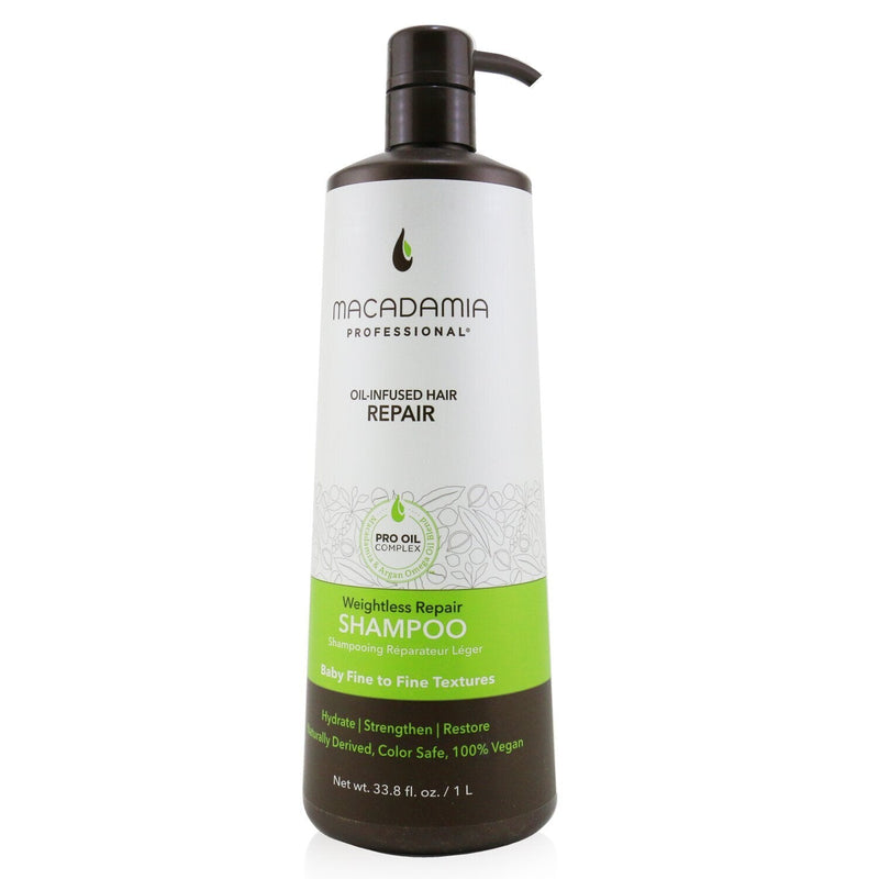 Macadamia Natural Oil Professional Weightless Repair Shampoo (Baby Fine to Fine Textures) 