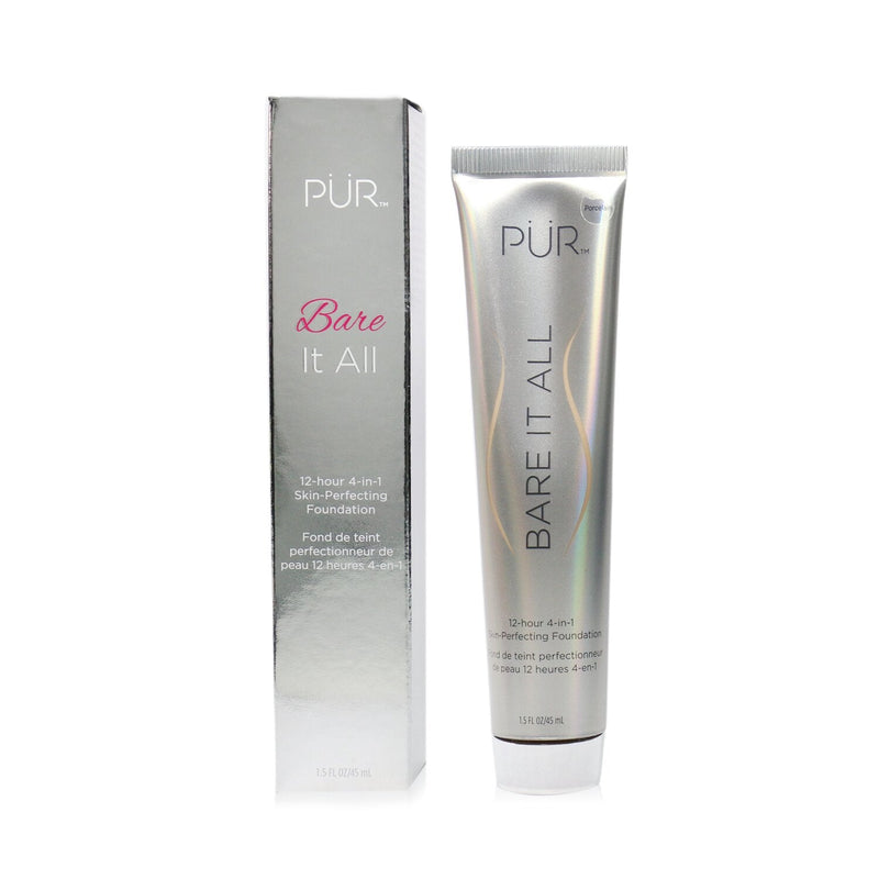 PUR (PurMinerals) Bare It All 12 Hour 4 in 1 Skin Perfecting Foundation - # Porcelain  45ml/1.5oz