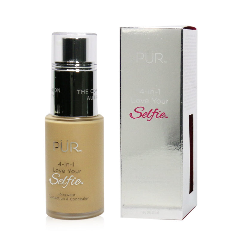 PUR (PurMinerals) 4 in 1 Love Your Selfie Longwear Foundation & Concealer - #MG3 Buff (Light Golden Medium Skin With Golden Undertones)  30ml/1oz