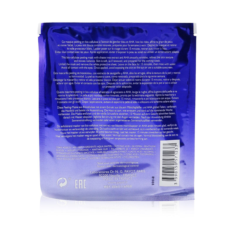 Payot Blue Techni Liss Week-End Chrono-Renewing Peel Mask (Unboxed)  10pcs