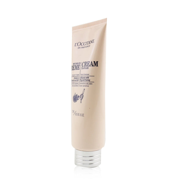 L'Occitane Facial Cleanser - Cream To-Foam (For Normal To Oily Skin, Even Sensitive)  125ml/4.5oz