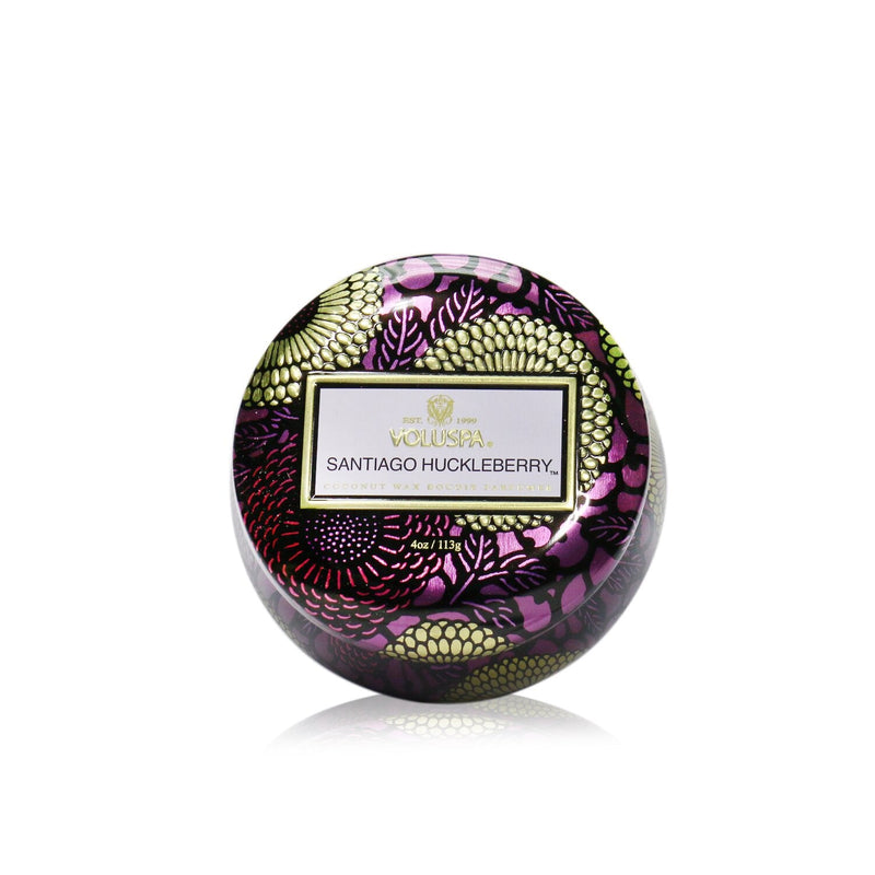 Voluspa Mini Tin Candle - Santiago Huckleberry 