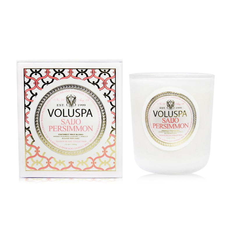 Voluspa 3 Wick Decorative Tin Candle - Saijo Persimmon 