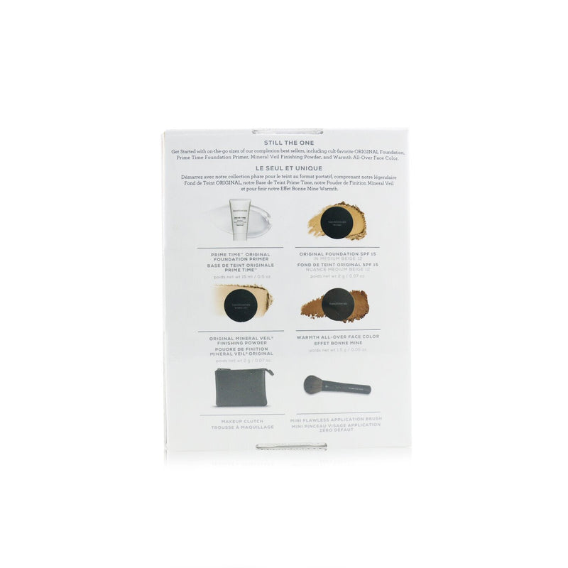BareMinerals On The Go 6 Piece Get Started Kit (1x Primer, 1x Foundation 1x Mineral Veil, 1x All Over Face Color) - # Medium Beige 12 
