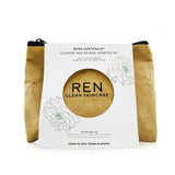 Ren Rosa Centifolia Cleanse & Reveal Starter Kit: Hot Cloth Cleanser 100ml + 100% Unbleached Cotton Cloths 2pcs 