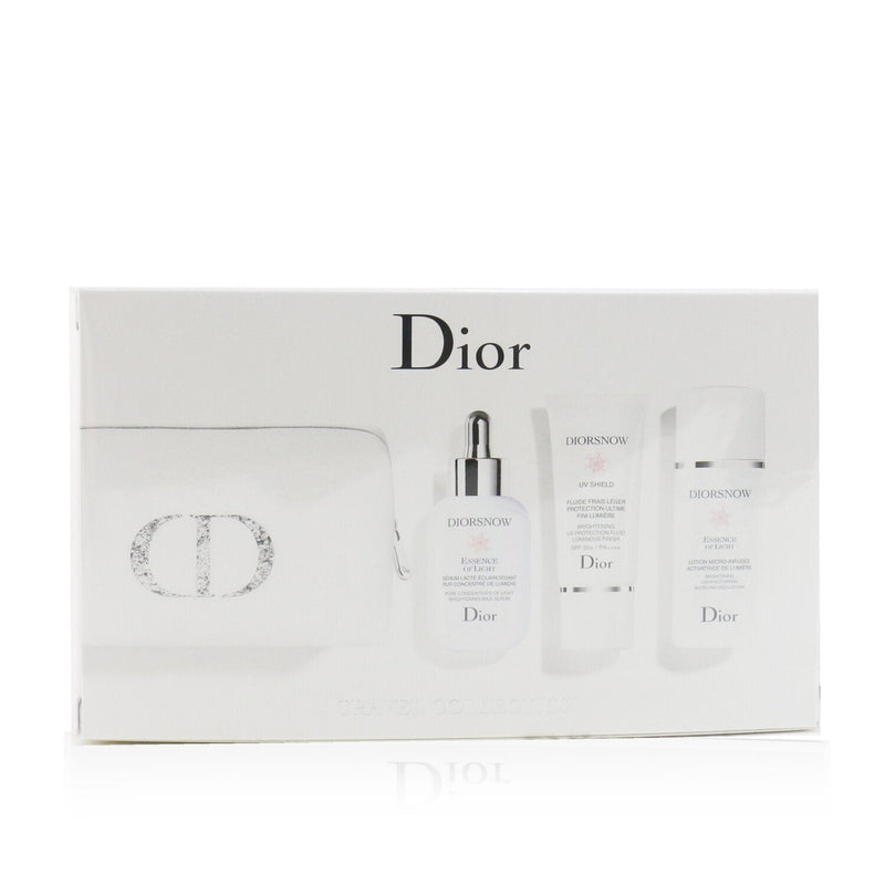 Christian Dior Diorsnow Brightening Collection: Milk Serum 30ml+ Micro-Infused Lotion 50ml+ UV Protection Fluid SPF50 30ml+ Pouch 