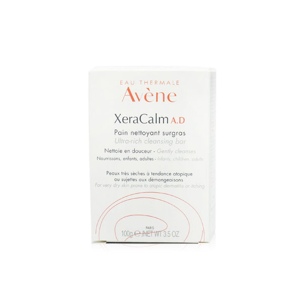 Avene XeraCalm A.D Ultra-Rich Cleansing Bar - For Very Dry Skin Prone to Atopic Dermatitis or Itching 
