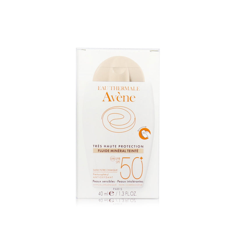 Avene Very High Protection Tinted Mineral Fluid SPF 50+ - For Sensitive & Intolerant Skin 