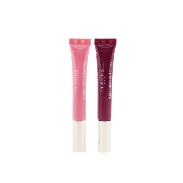 Clarins Natural Lip Perfector Duo (2x Lip Perfector) - 01 & 08 
