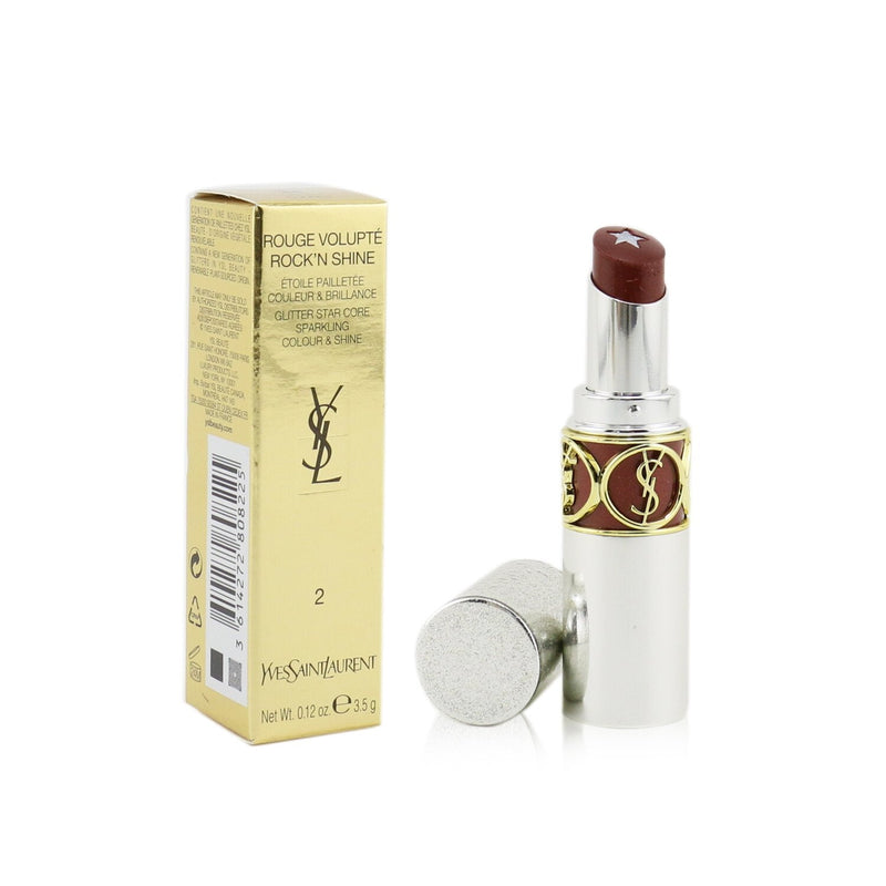 Yves Saint Laurent Rouge Volupte Rock'N Shine Lipstick - # 02 Cacao Bounce  3.5g/0.12oz