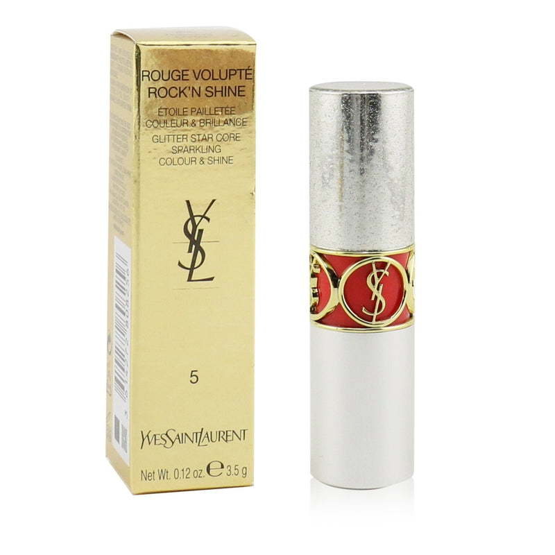 Yves Saint Laurent Rouge Volupte Rock'N Shine Lipstick - # 05 Rocking Coral  3.5g/0.12oz