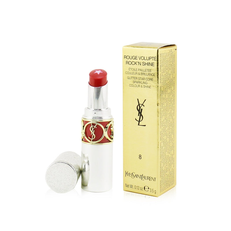 Yves Saint Laurent Rouge Volupte Rock'N Shine Lipstick - # 08 Rock'N Red  3.5g/0.12oz