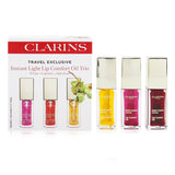 Clarins Instant Light Lip Comfort Oil Trio Set (01 Honey, 02 Raspberry, 03 Red Berry) 