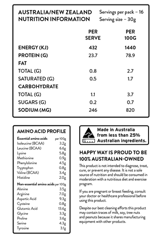 HAPPY WAY Pea Protein Powder Chocolate 500g