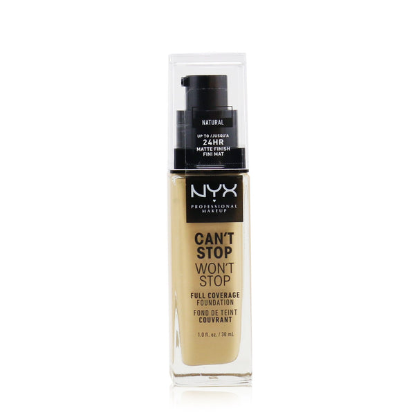 NYX Can't Stop Won't Stop Full Coverage Foundation - # Natural  30ml/1oz