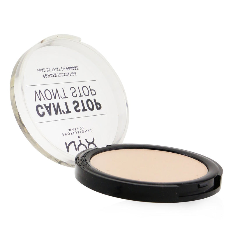 NYX Can't Stop Won't Stop Powder Foundation - # Vanilla  10.7g/0.37oz