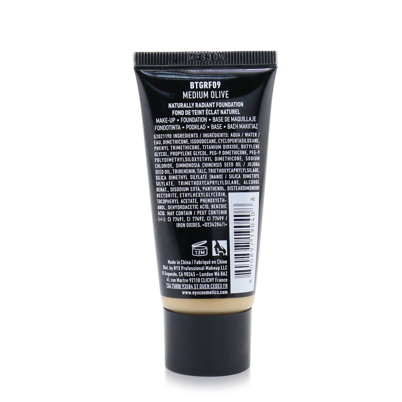 NYX Born To Glow! Naturally Radiant Foundation - # Medium Olive  30ml/1.01oz