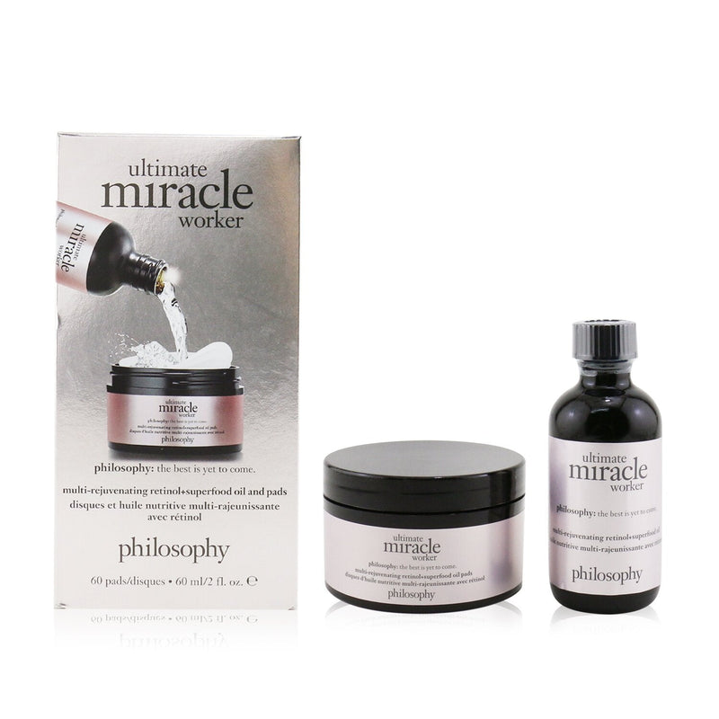 Philosophy Ultimate Miracle Worker Multi-Rejuvenating Retinol+Superfood Oil & Pads 