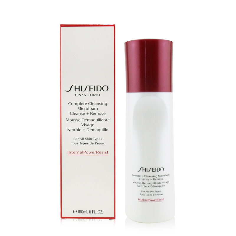 Shiseido InternalPowerResist Complete Cleansing Microfoam Cleanse + Remove - For All Skin Types 