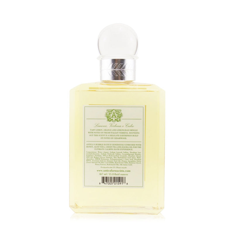 Antica Farmacista Bubble Bath - Lemon, Verbena & Cedar 