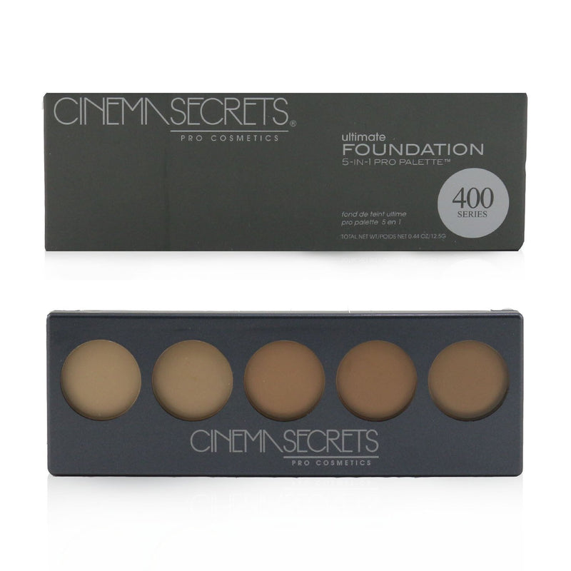 Cinema Secrets Ultimate Foundation 5 In 1 Pro Palette - # 400 Series (Medium Peach Beige Undertones)  12.5g/0.44oz