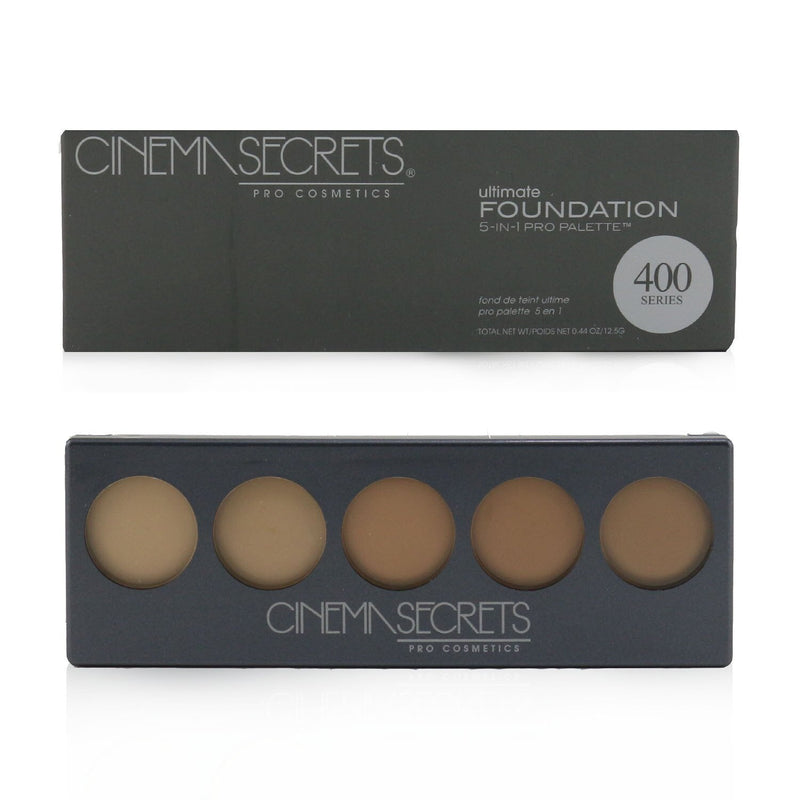 Cinema Secrets Ultimate Foundation 5 In 1 Pro Palette - # 400 Series (Medium Peach Beige Undertones) 