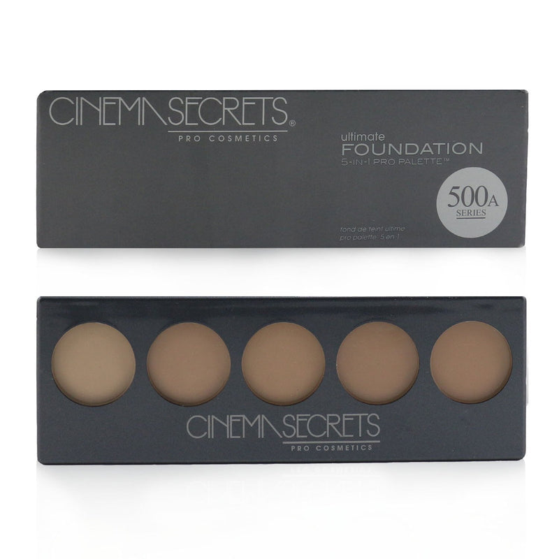 Cinema Secrets Ultimate Foundation 5 In 1 Pro Palette - # 500A Series (Light To Medium Pink Beige Undertones) 