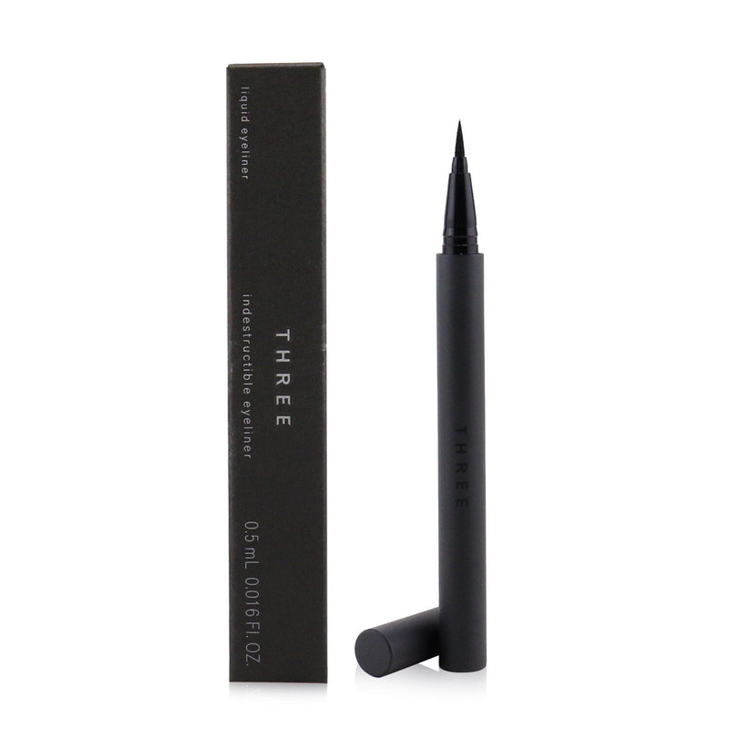 THREE Indestructible Eyeliner - # 01 Volcanic Ash Black 