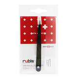 Rubis Tweezers Classic Swarovski - # Black With Sapphire Swarovski Gem